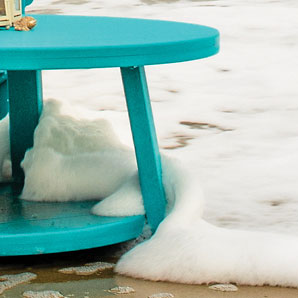 Poly furniture is weather resistant