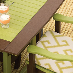 Finch poly furniture is available in many different colors and color combinations