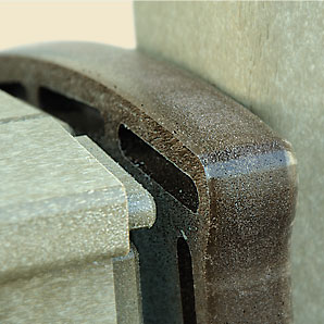 Mortis and tenon joinery on poly furniture